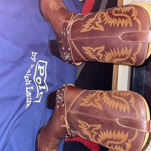 Polo by Ralph Lauren cowboy boots never worn with shoe bag